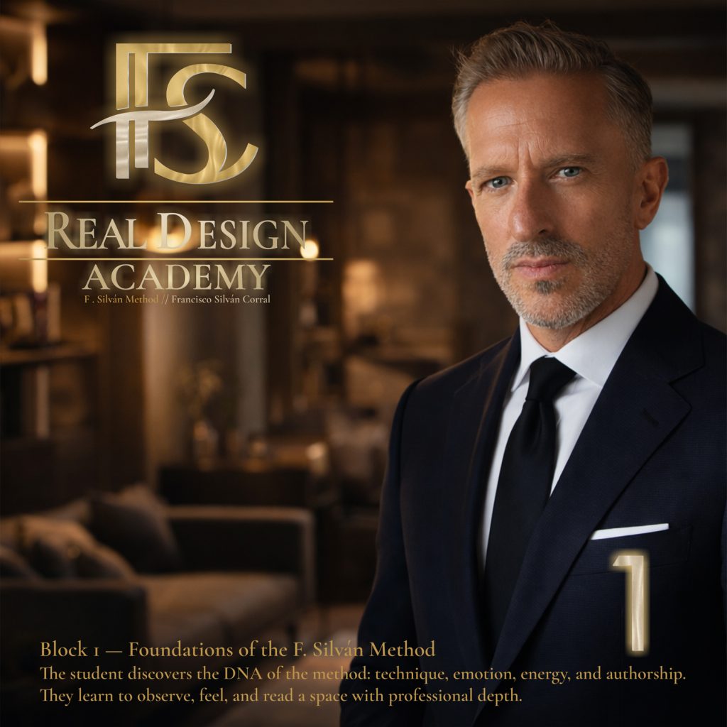 Block 1 - Real Interior Design de Autor — F. Silván Method — Real Design Academy - English
